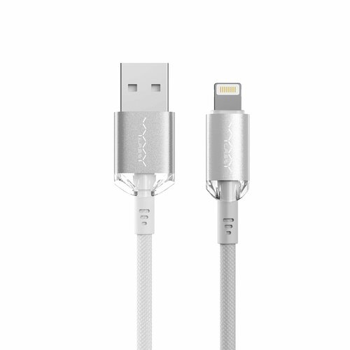 Кабель USB-Lightning Vyvylabs Crystal Series Fast Charging Data Cable 2.4А 1м