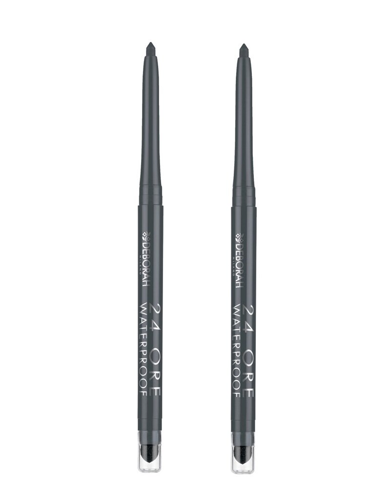 Карандаш для глаз Deborah Milano, 24 Ore Waterproof Eye Pencil, автоматический тон 07 Серый, 0,5 г, 2 шт.