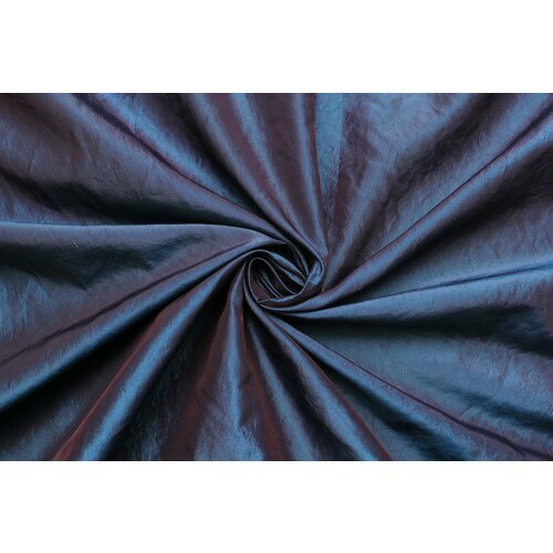 Ткань Тафта-шанжан креш ярко-синяя с лёгким пурпурным оттенком, ш140см, 0,5 м