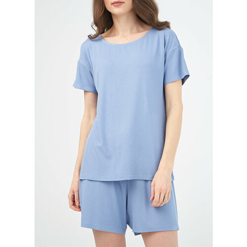 Пижама Funday, размер 52/54, синий пижама funday размер 52 54 бежевый