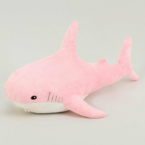 Мягкая игрушка Акула, 100 см, цвет розовый