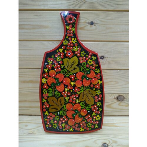 Доска разделочная деревянная хохлома 325x17x1 см 550₽