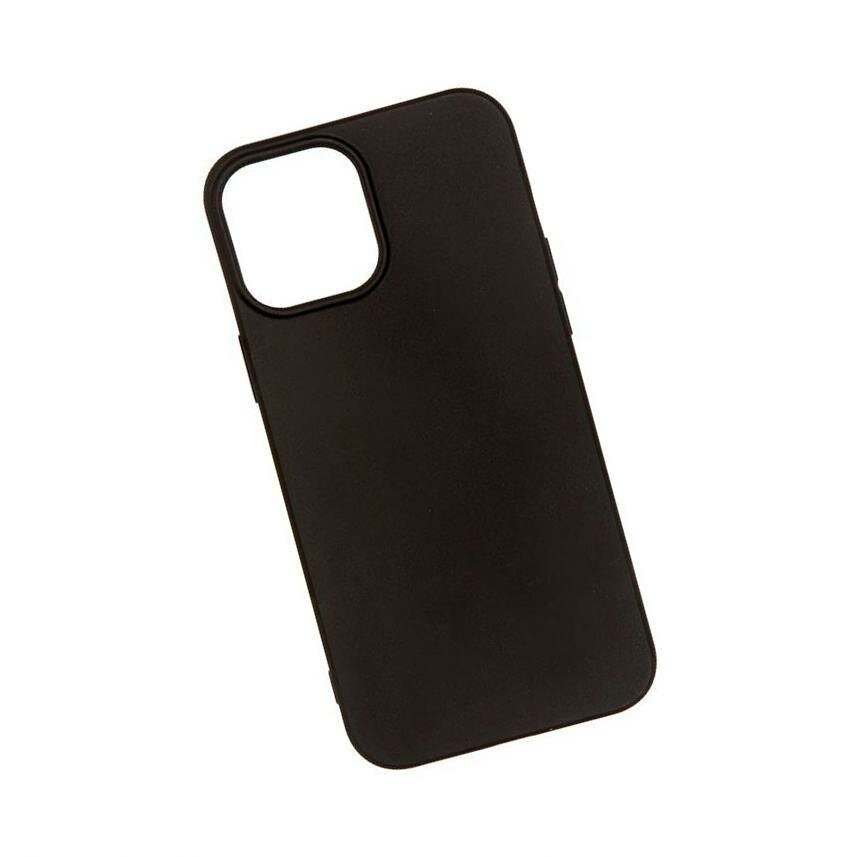 Чехол (задняя накладка) для Apple iPhone 12 Pro Max матовый силикон, черный