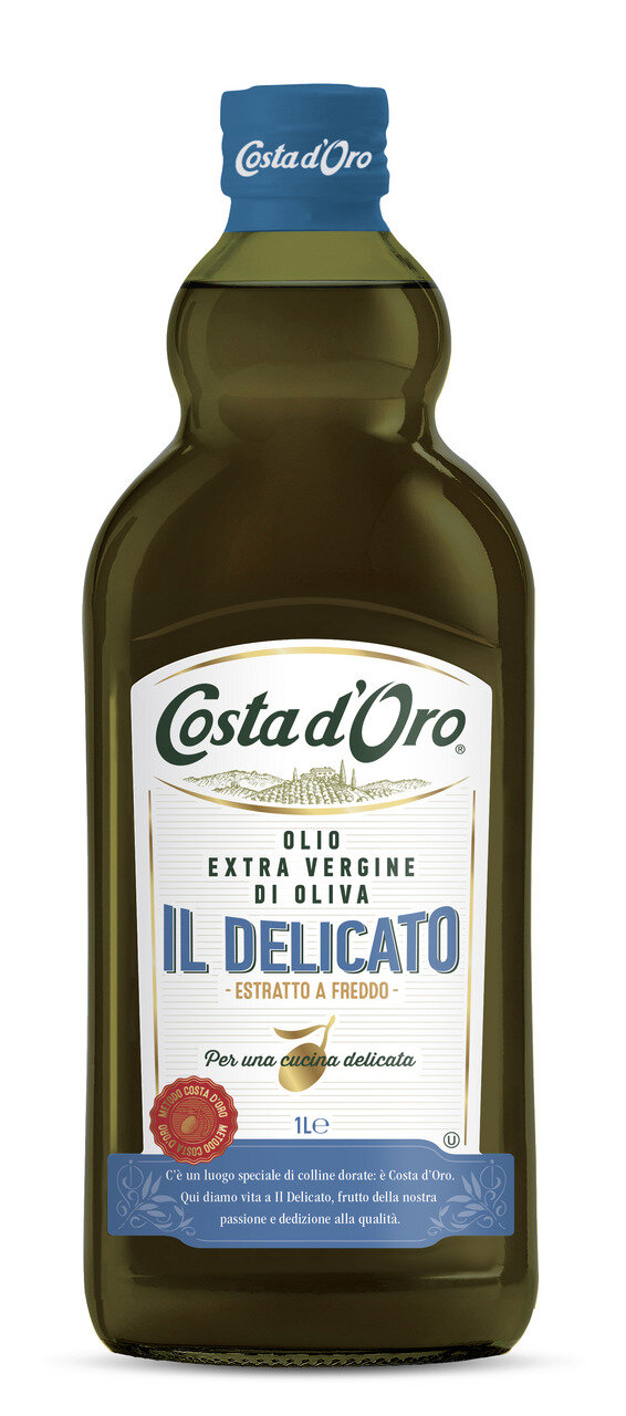 Costa d'Oro il Delicato нерафинированное высшего качества, 1.48 кг, 1 л