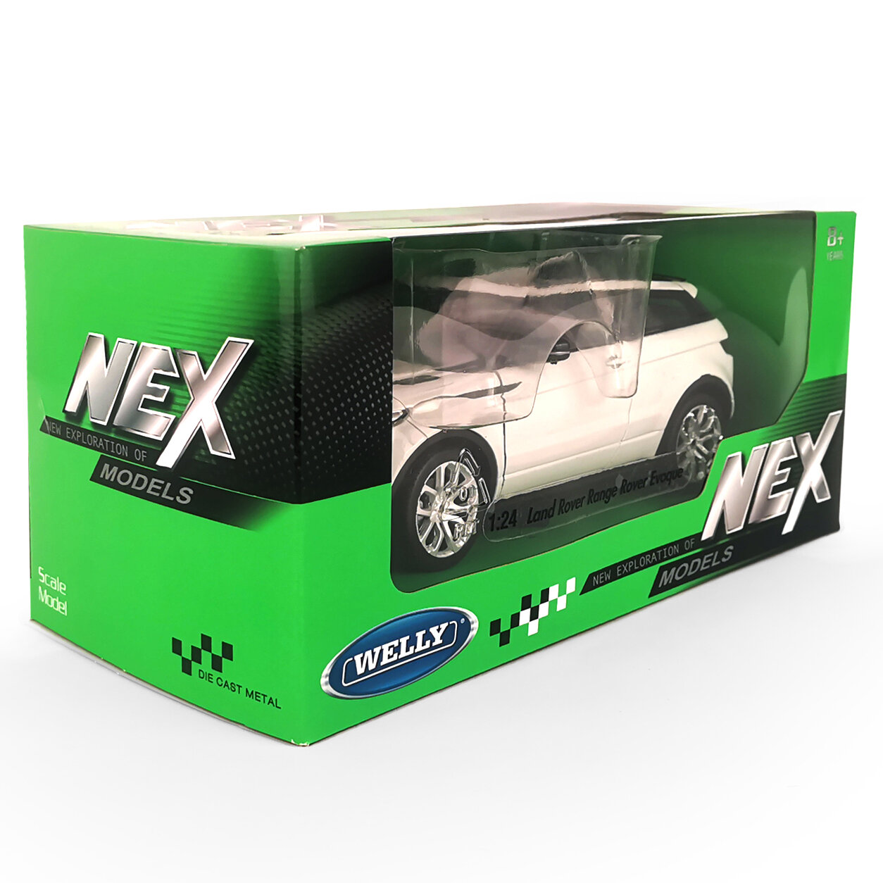 Машинка Welly 1:24 Range Rover Evoque белый - фото №16