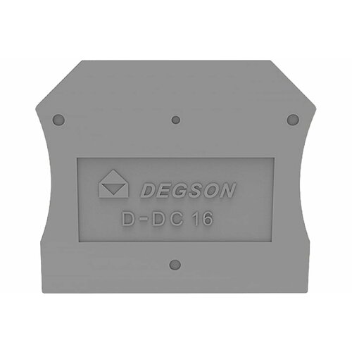 DEGSON Концевая пластина для DS16, серая 50 шт D-DC16-01P-11-00Z(H)