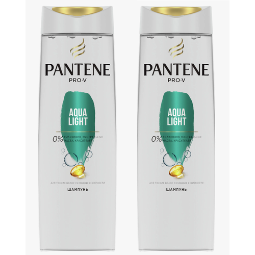Шампунь Pantene Pro-V Aqua Light, 250 мл, 2 шт. pantene пантин pro v шампунь aqua light для жирных волос фл 400мл