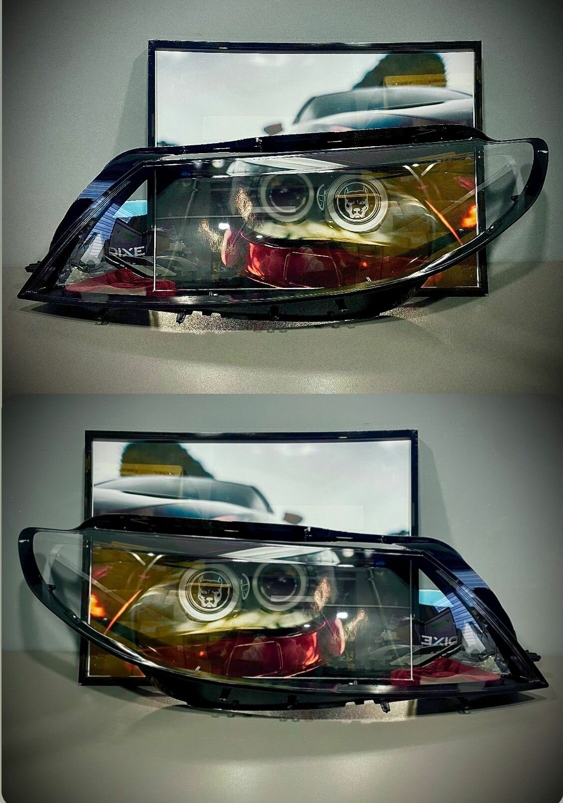 Стекла фар для Volkswagen Passat CC I рест. 2012 - 2017 (комплект) стекла фар на пассат сс