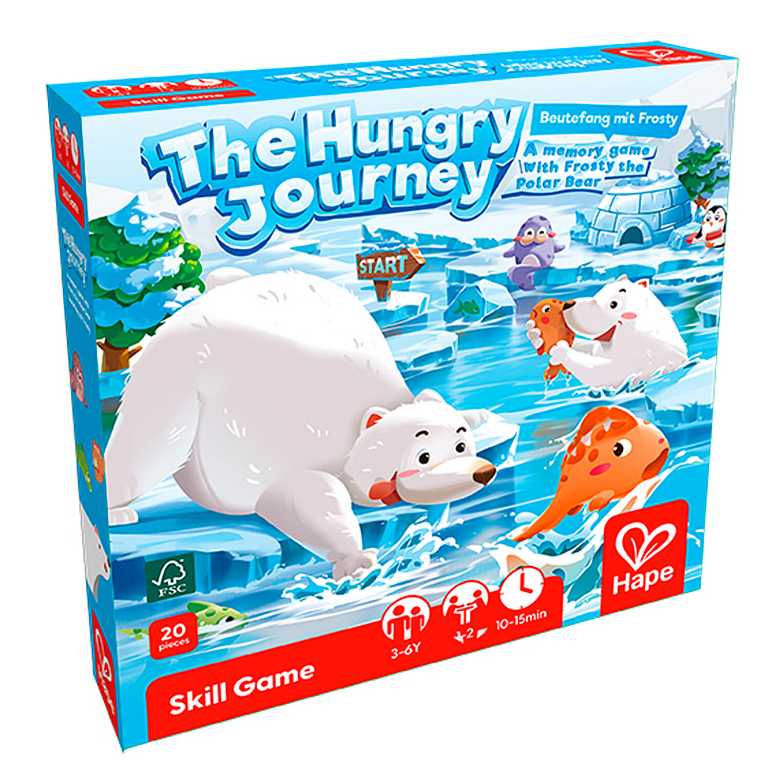 Детская настольная игра "Голодный медвежонок", серия "Пора играть"