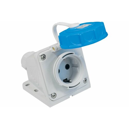TP Electric Розетка кабельная настенная угловая синий 16a/240в/2p+e/ip68 3101-385-0900
