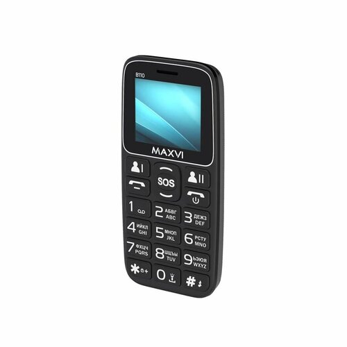 Телефон MAXVI B110 2 SIM черный 202000₽
