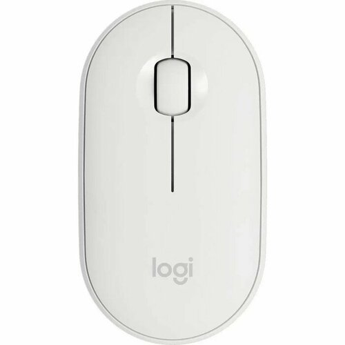 Мышь LOGITECH Pebble M350, беспроводная, оптическая, 1000 dpi, белая мышь беспроводная logitech pebble 2 m350s wireless white