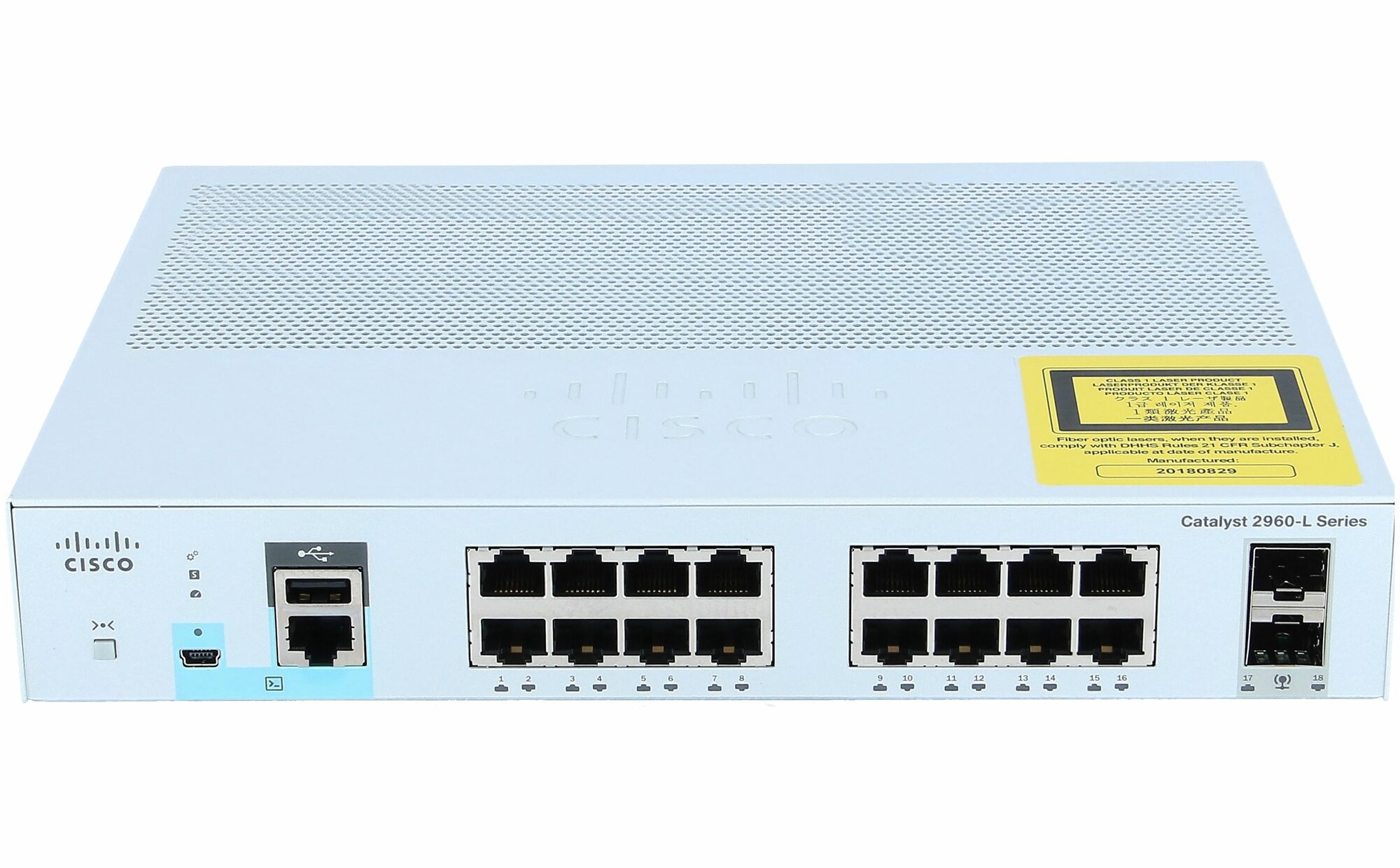 Коммутатор Cisco WS-C2960L-16TS-LL 16хGigE 2x1G SFP LAN Lite