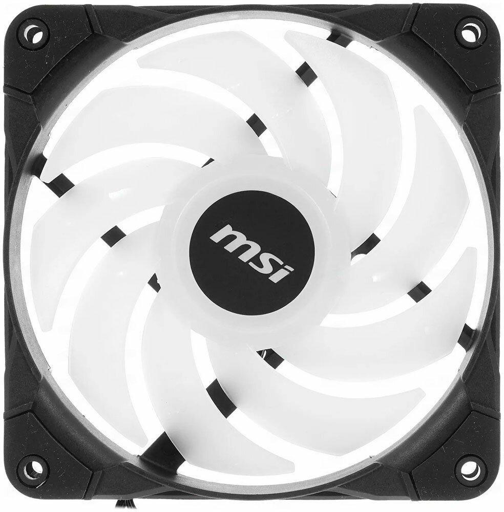 MAX F12A-3H 3*ARGB 120mm fans with hub and remote control MSI - фото №13