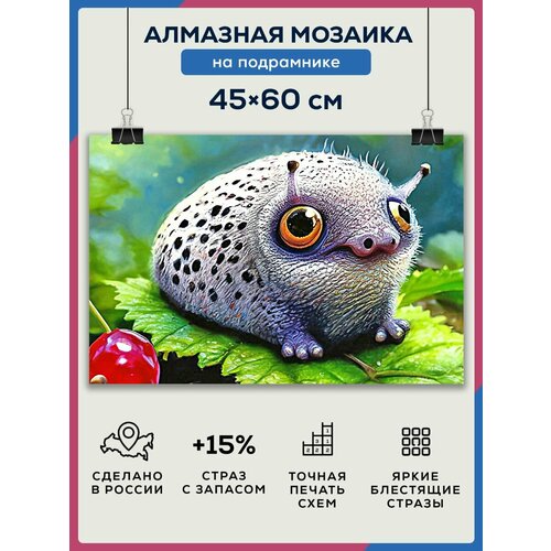 Алмазная мозаика 45x60 Жаба на подрамнике алмазная мозаика 45x60 божья коровка на подрамнике