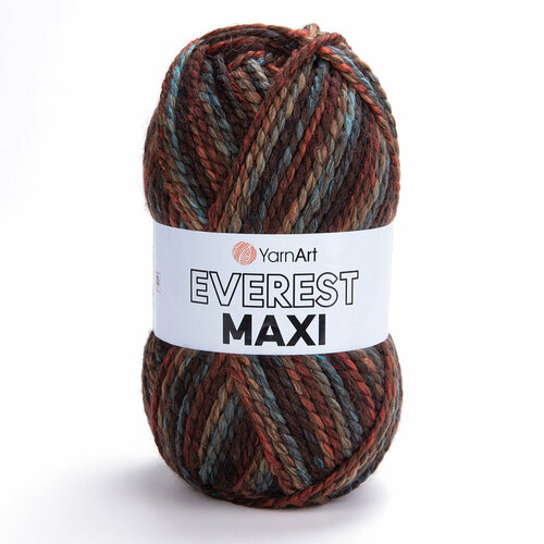 Пряжа для вязания YarnArt 'Everest Maxi' 200гр 134м (30% шерсть, 70% акрил) (8028 меланж), 3 мотка