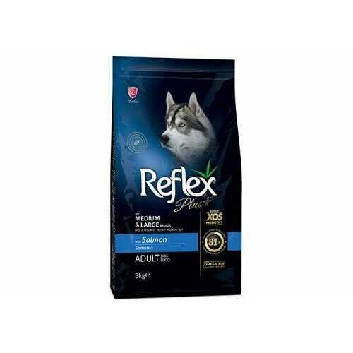 Reflex Сухой корм для собак с лососем и рисом, Adult Dog Food Salmon & Rice, 3 кг