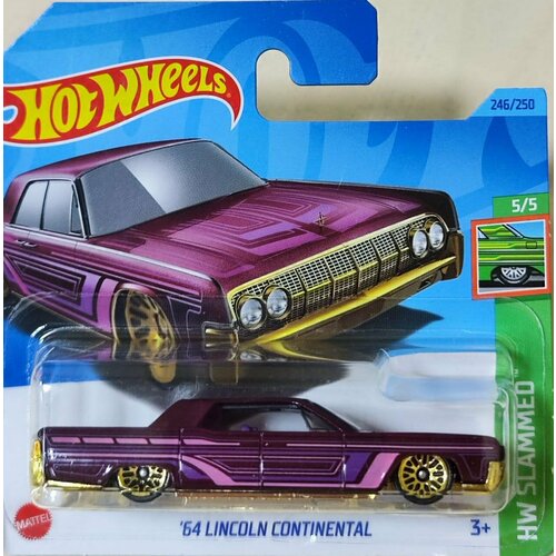 Hot Wheels Машинка базовой коллекции `64 LINCOLN CONTINENTAL 5785/HKJ09 машинка mattel hot wheels bentley continental gt3 арт hkl45 5785 044 из 250