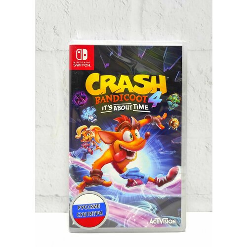 Crash Bandicoot 4 - Это Вопрос Времени Русские субтитры Видеоигра на картридже Nintendo Switch
