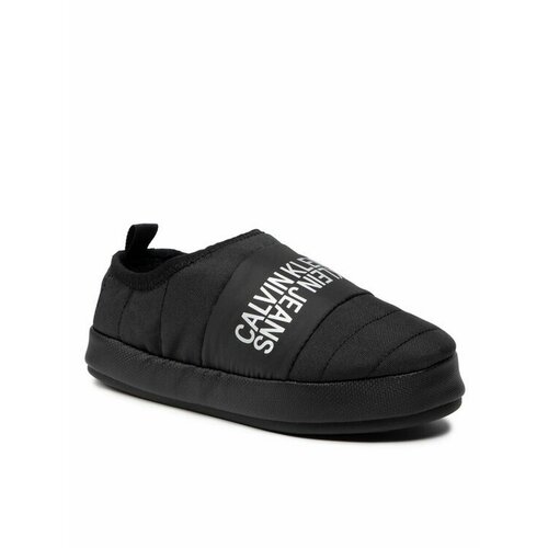 Тапочки Calvin Klein Jeans, размер EU 38, черный кроссовки decathlon climbing shoe vertika slipper soft ochre simond черный