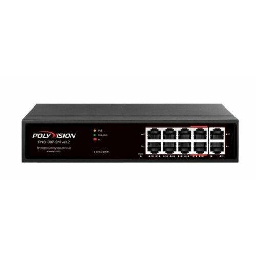 Сетевой POE коммутатор PND-08P-2M ver.2 6 портовый poe коммутатор ssdcam poe 54p