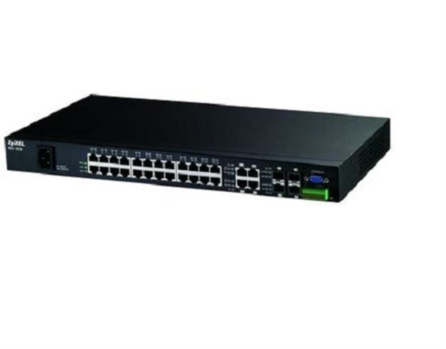 ZyXEL MES-3528 Управляемый 24-порт. коммутатор L2+ Metro Fast Ethernet с 4 портами Gigabit Ethernet