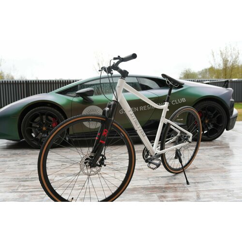 Велосипед горный Time Try ТT1239s 28 Алюминиевая рама Спортивный Взрослый Подростковый Унисекс белый глянец модель 2024 29900₽