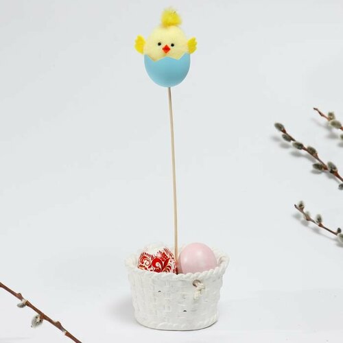 Пасхальный декор на палочке Цыплёнок в яйце 5 65 325 см 640₽