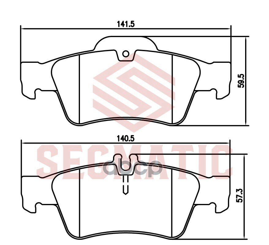 Колодка торм диск зад MERCEDES BENZ CL-Klasse 5.0L 02-03, CLS-Klasse 219 3.2/3.5L 04-, 5.0L 06-, SEGMATIC арт. SGBP2702