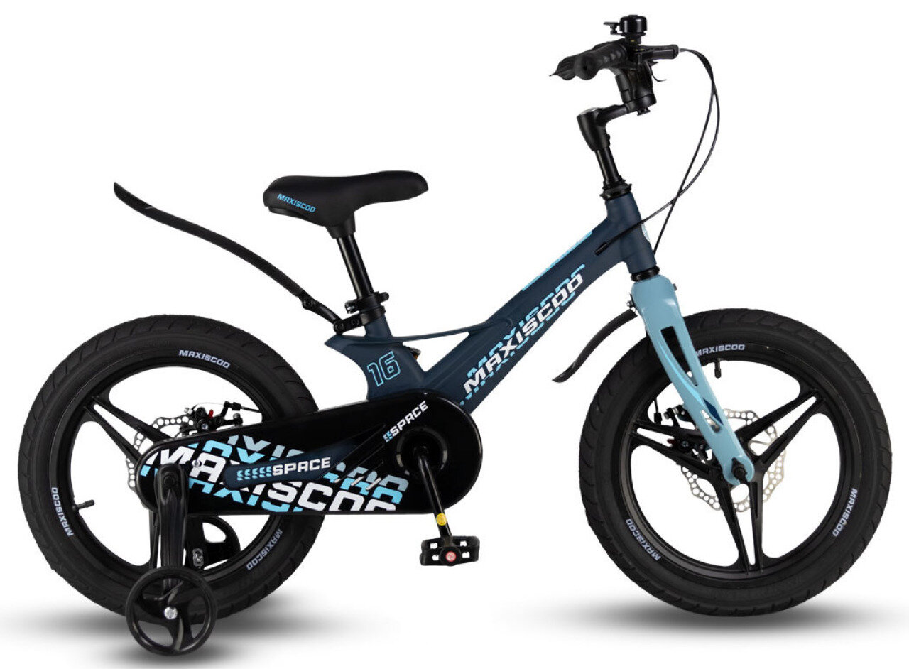 Детский велосипед Maxiscoo Space Deluxe 16" (2024) 16 Темно-бирюзовый (100-120 см)