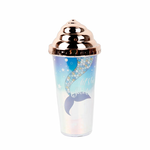 Cтакан с трубочкой и крышкой Home Collection DK42607 380 мл 1 шт