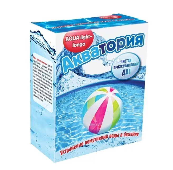 Акватория AQUA light longo для устранения помутнения воды в бассейне 500 г