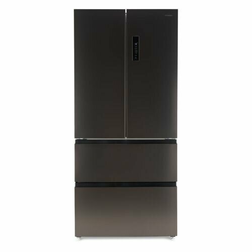 Холодильник трехкамерный Hyundai CM5543F инверторный черная сталь 13899000₽