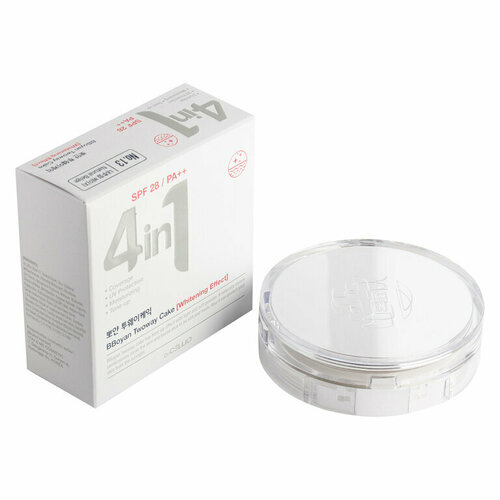 Пудра для лица с запасным блоком Dr.Cellio Dr. G50 4 in 1 BBoyan Twowaycake (Whitening) #13 Nude Beige