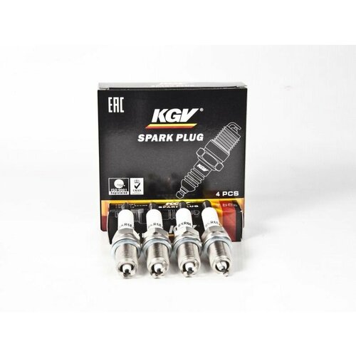 Свечи KGV /LADA Largus, RENAULT Logan (дв. К7М, К4М) с двумя боковыми электродами/ комплект 4шт