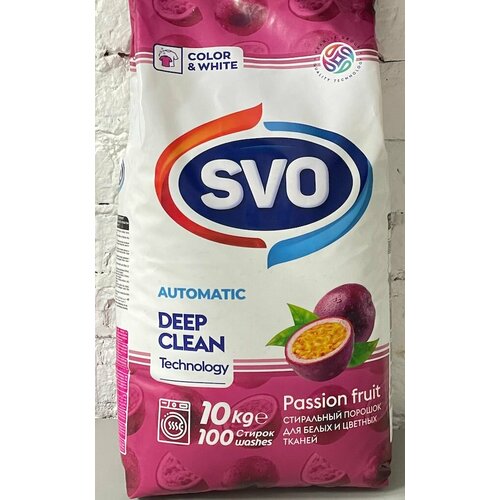Стиральный порошок COLOR White SVO DEEP CLEAN Passion Fruit 10кг 100 стирок 2550₽