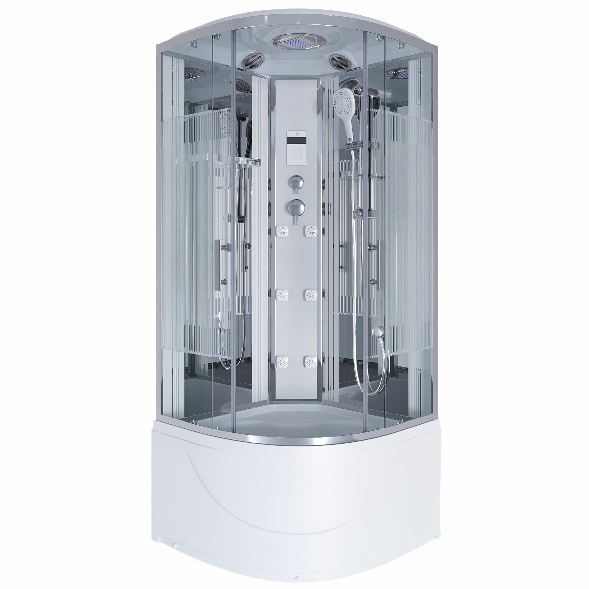 Душ. каб. NG-709-01 (1000х1000х2200) высокий поддон(48см) 4 места