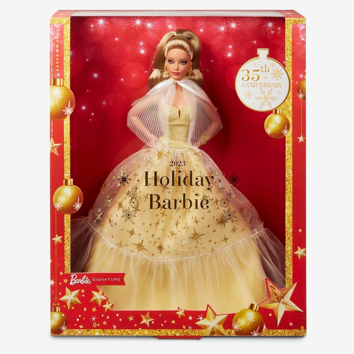 Barbie 2023 Кукла серии Счастливого Нового года темными волосами HJX06