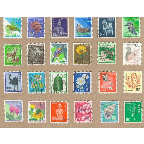 Набор почтовых марок Японии №3, 24 шт, гашёные набор почтовых марок сша 4 52 шт гашёные