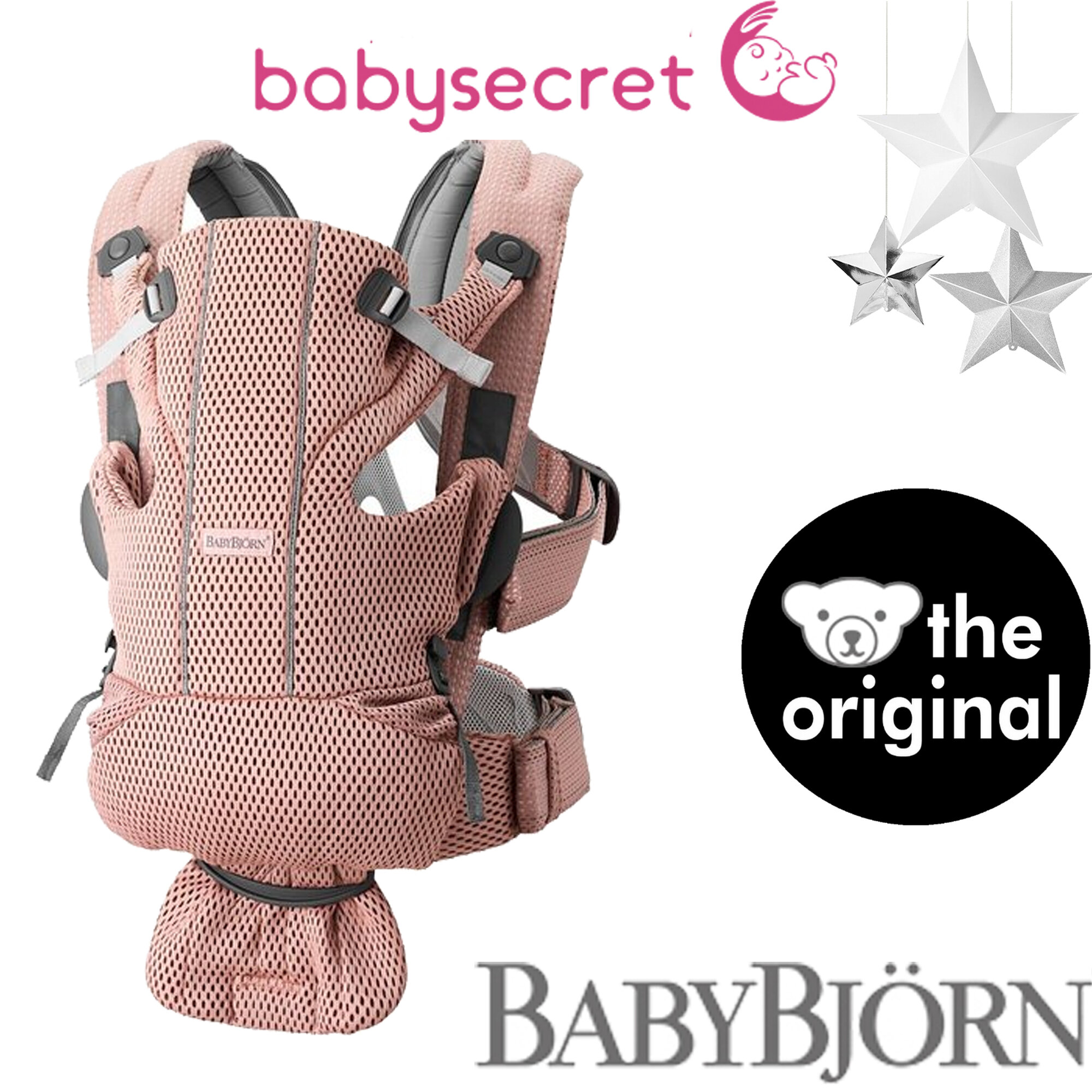 Рюкзак-кенгуру для новорожденных BabyBjorn Move Mesh (dusty pink) 0990.03