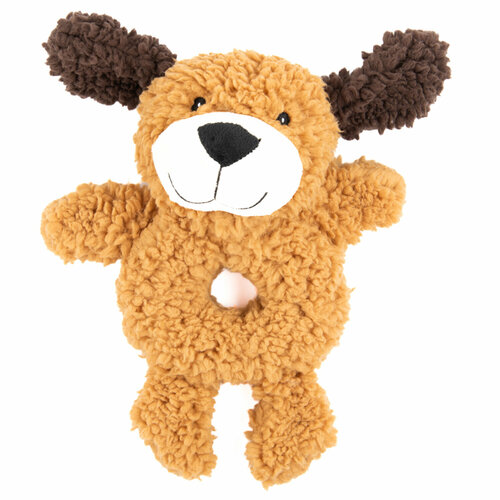 AROMADOG игрушка для собак Rescue Собачка-кольцо 25 см с пищалкой, рыжая