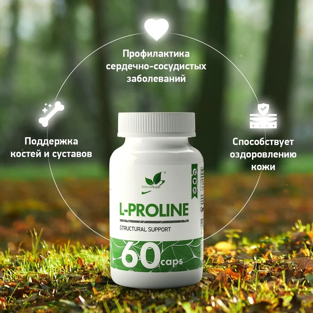 Пролин / L - Proline / 60 капс. NaturalSupp