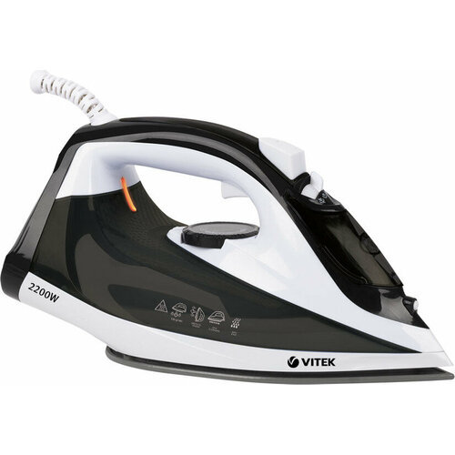 Утюг VITEK VT-1267 черный белый 273700₽