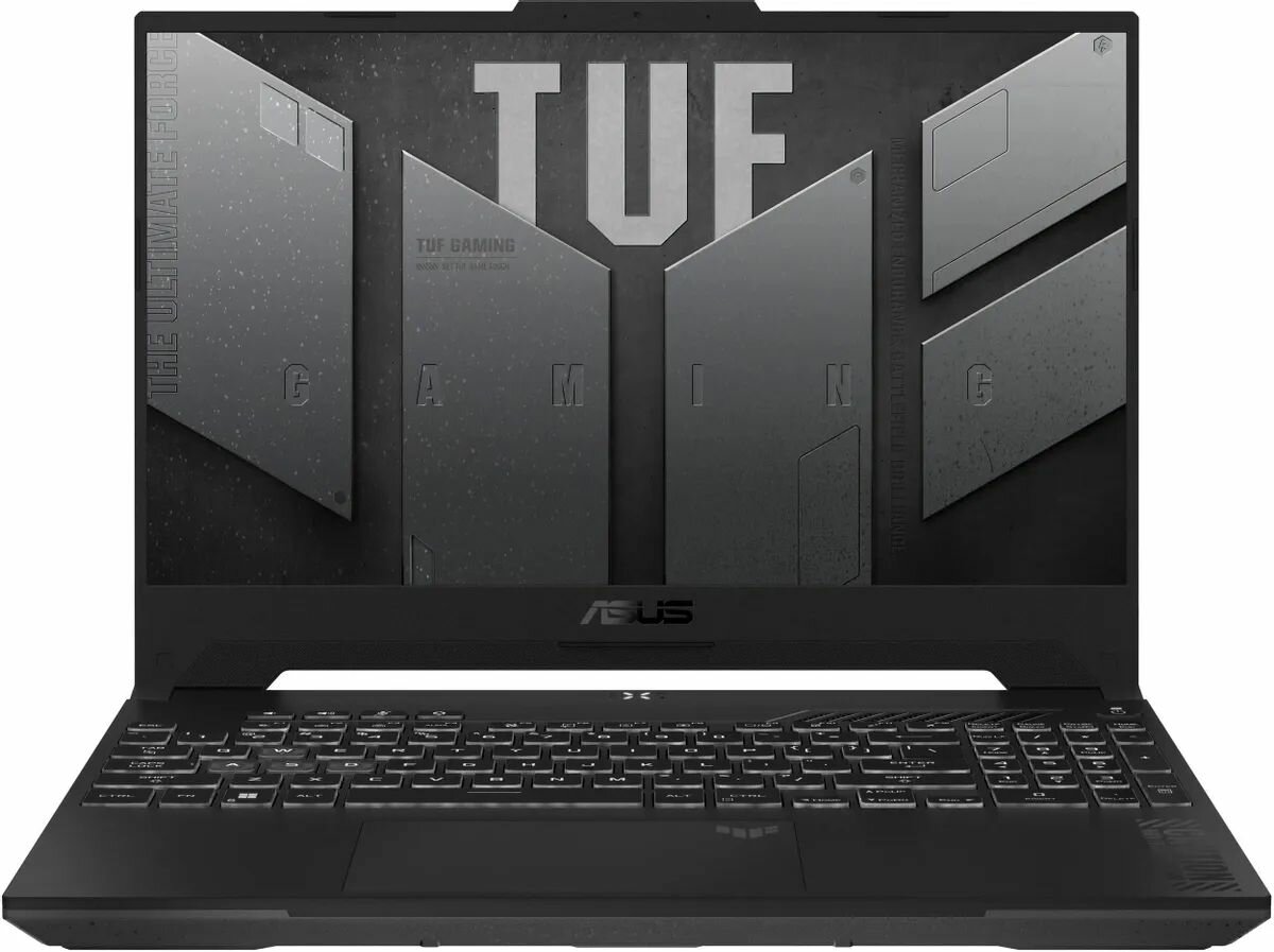 Ноутбук ASUS TUF Gaming A15 2024 FA507UV-LP027 15.6" (1920x1080) IPS 144 Гц/AMD Ryzen 9 8945H/16 ГБ DDR5/512 ГБ SSD/RTX 4060 8 ГБ/Без ОС, серый (90NR0I25-M001D0)