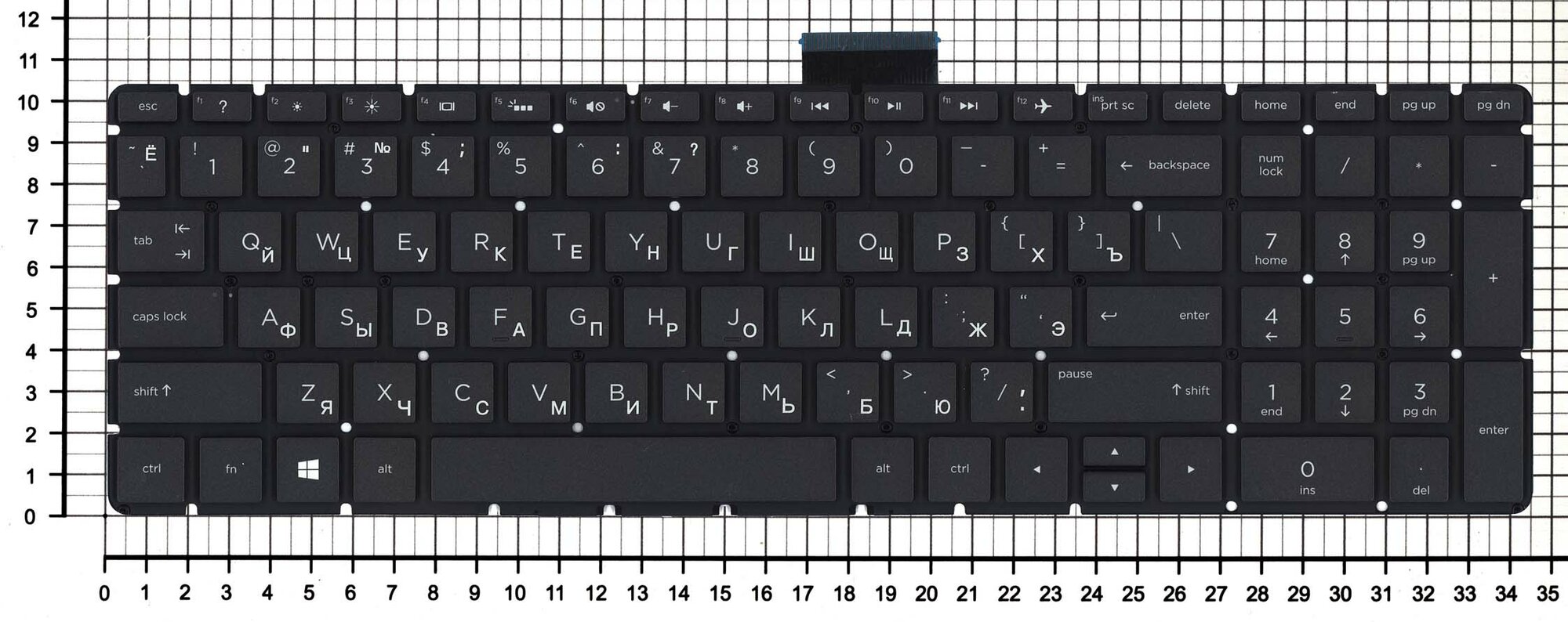 Клавиатура для ноутбука HP 17-bs000