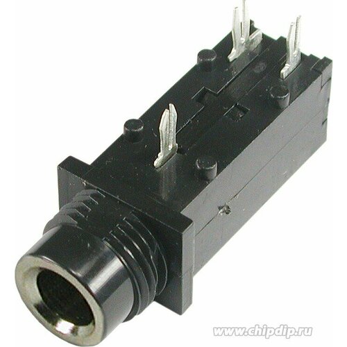 ST-008S-05 (М), Гнездо на плату моно 6.35мм