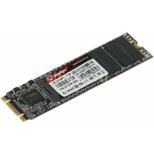 SSD накопитель KINGSPEC NT-2TB 2ТБ, M.2 2280, SATA III, M.2 накопитель ssd kingspec 1 0tb m 2 xf 1tb 2280