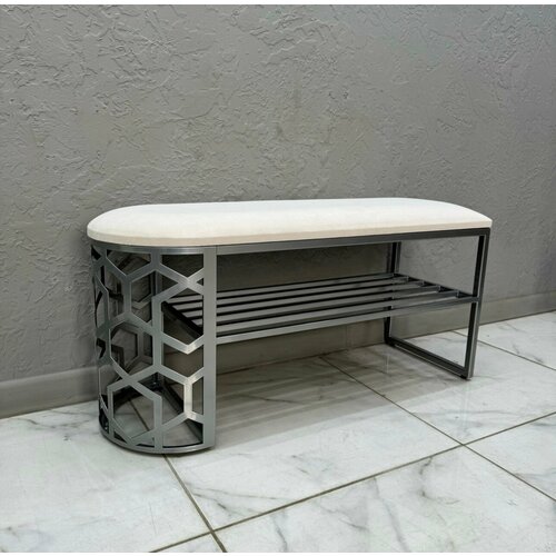 Банкетка в прихожую для обуви STEEL MEBEL 100х35х45см 16000₽