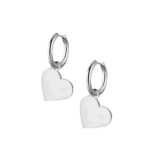 Серьги LUMINORA, размер 17 мм, серебристый