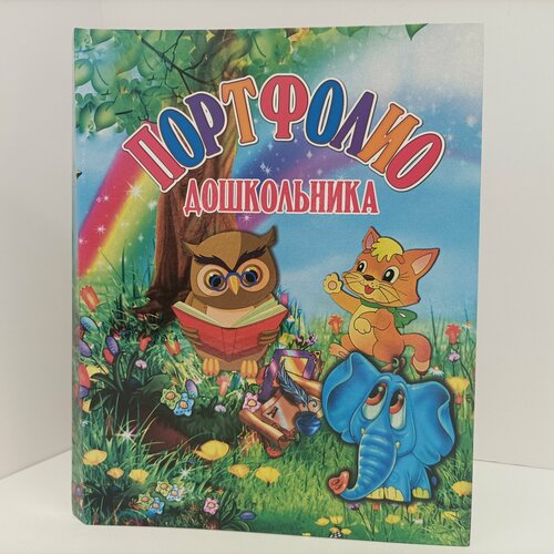 Папка-портфолио дошкольника, 11 вкладок, 12 файлов на завязках.